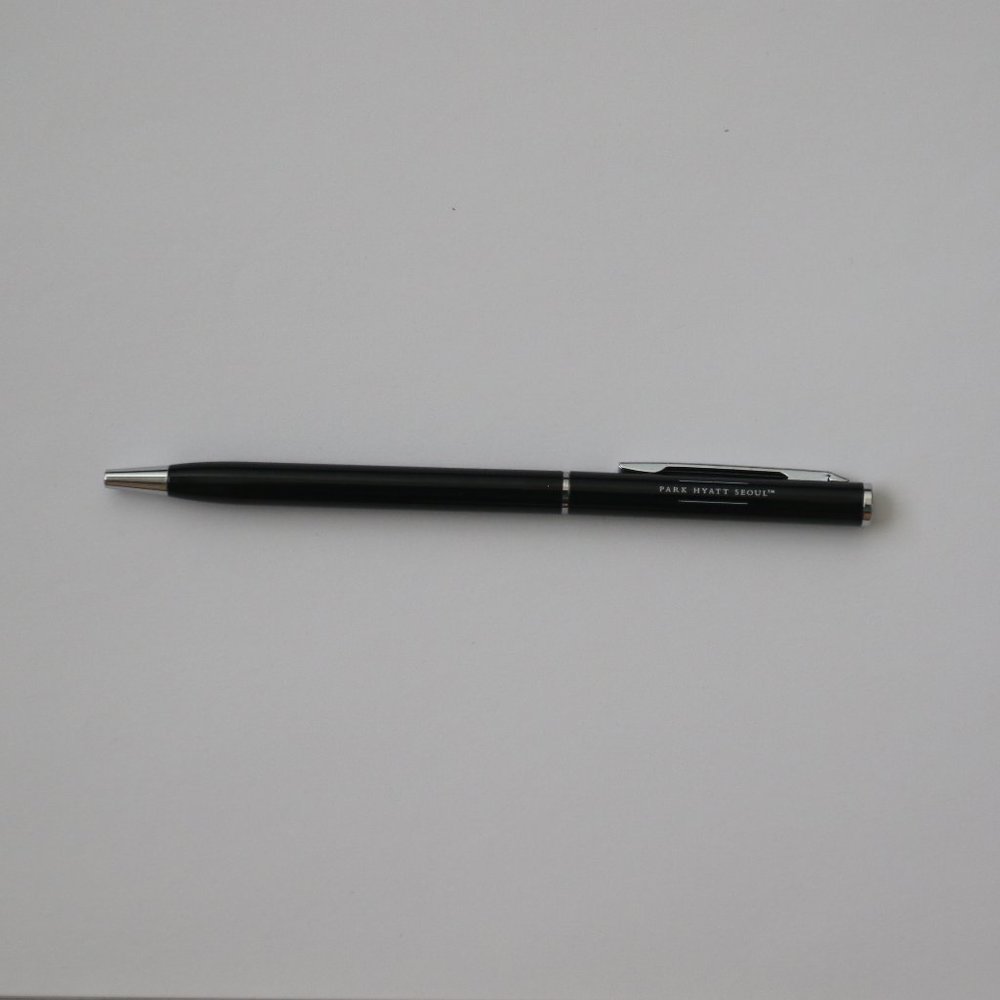 Park Hyatt Seoul Luxury Hotel Black Ballpoint Pen New